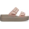 imageCrocs Womens Brooklyn Buckle Low WedgesPale Blush
