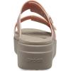 imageCrocs Womens Brooklyn Buckle Low WedgesPale Blush
