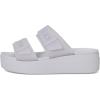 imageCrocs Womens Brooklyn Buckle Low WedgesPurple Moon