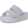 imageCrocs Womens Brooklyn Buckle Low WedgesPurple Moon