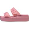 imageCrocs Womens Brooklyn Buckle Low WedgesRosette