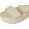 imageCrocs Womens Brooklyn Buckle Low WedgesSandstone