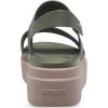 imageCrocs Womens Brooklyn Low Wedge SandalsArmy GreenMushroom