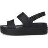 imageCrocs Womens Brooklyn Low Wedge SandalsBlackBlack