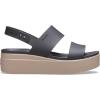 imageCrocs Womens Brooklyn Low Wedge SandalsBlackMushroom