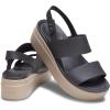 imageCrocs Womens Brooklyn Low Wedge SandalsBlackMushroom
