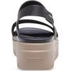 imageCrocs Womens Brooklyn Low Wedge SandalsBlackMushroom