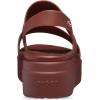 imageCrocs Womens Brooklyn Low Wedge SandalsDark Clay