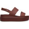 imageCrocs Womens Brooklyn Low Wedge SandalsDark Clay