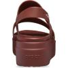 imageCrocs Womens Brooklyn Low Wedge SandalsDark Clay