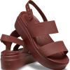 imageCrocs Womens Brooklyn Low Wedge SandalsDark Clay