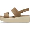 imageCrocs Womens Brooklyn Low Wedge SandalsKhakiBone