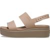 imageCrocs Womens Brooklyn Low Wedge SandalsLatteMushroom