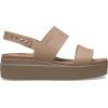 imageCrocs Womens Brooklyn Low Wedge SandalsLatteMushroom