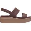 imageCrocs Womens Brooklyn Low Wedge SandalsMochaMushroom