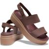 imageCrocs Womens Brooklyn Low Wedge SandalsMochaMushroom