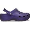imageCrocs Womens Classic Platform Glitter ClogDark Iris