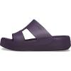 imageCrocs Womens Getaway Platform HStrap Wedge SandalsDark Iris