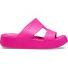 imageCrocs Womens Getaway Platform HStrap Wedge SandalsPink Crush