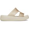 imageCrocs Womens Getaway Platform HStrap Wedge SandalsStucco