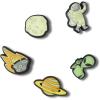 imageCrocs Jibbitz Shoe Charms  Super Fun Kids Multi Pack Crocs Charms for Girls and BoysOut Of Space 5Pack