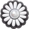 imageCrocs UnisexAdult Jibbitz Shoe Charms  Nature and Flower Shoe Charm Singles Charms for Girls and BoysFlower With Pearl
