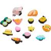 imageCrocs Unisexs Jibbitz Shoe Spirit Girls Multi Pack Charms for TeensPink and Yellow Summer