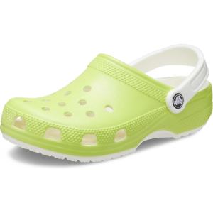 imageCrocs BabyGirls Classic Littles Clogs InfantLimeadeGlow in the Dark