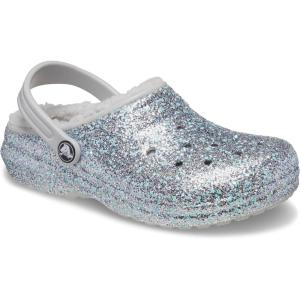 imageCrocs Kids Classic Lined Glitter ClogIced Mint