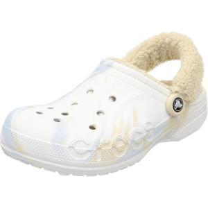 imageCrocs Unisex Adult Baya Lined Fuzz Strap ClogsWhiteMulticolor