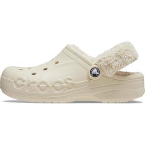 imageCrocs Unisex Adult Baya Lined Fuzz Strap ClogsWinter White