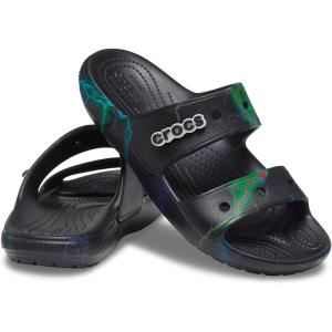 imageCrocs Unisex Adult Seasonal Graphic Classic SandalsBlackLightning