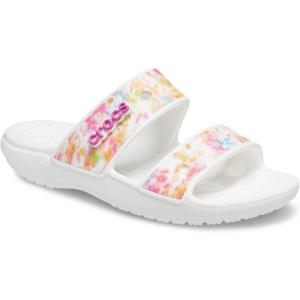 imageCrocs Unisex Adult Seasonal Graphic Classic SandalsMultiWhite