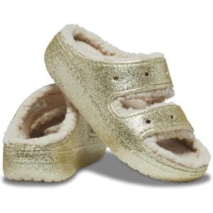 imageCrocs Unisex Classic Cozzzy SandalStuccoGlitter