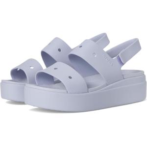 imageCrocs Womens Brooklyn 4u Low Wedges SandalPurple Moon