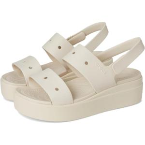 imageCrocs Womens Brooklyn 4u Low Wedges SandalStucco