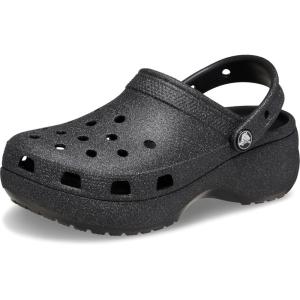 imageCrocs Womens Classic Platform Glitter ClogBlack
