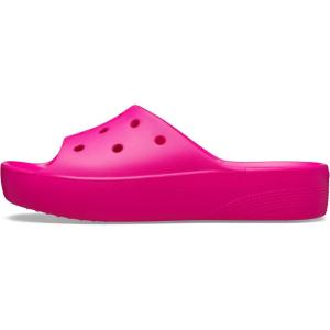 imageCrocs Womens Classic Slide  Platform SandalsPink Crush