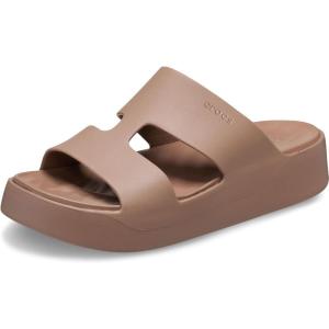 imageCrocs Womens Getaway Platform HStrap Wedge SandalsLatte