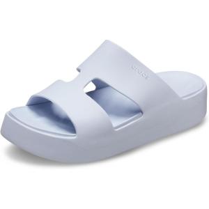 imageCrocs Womens Getaway Platform HStrap Wedge SandalsPurple
