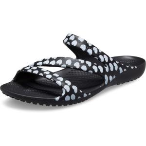 imageCrocs Womens Kadee II Strappy SandalsBlackWhite