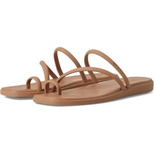 imageCrocs Womens Miami Toe Loop Sandal FlatMilk Chocolate