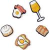 imageCrocs Jibbitz Food  Stylish Shoe Charms  Synthetic Material  Jibbitz Packs Shoe Charms  OneofakindsLets Go Brunch
