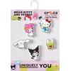 imageCrocs Jibbitz Packs for Shoes and Sandals  Beautiful Accessory Colorful Charms and Constructed with Synthetic MaterialHello Kitty 1
