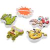 imageCrocs Jibbitz Packs for Shoes and Sandals  Beautiful Accessory Colorful Charms and Constructed with Synthetic MaterialNickelodeon Throwback 5Pack
