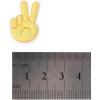 imageCrocs Jibbitz Peace and Love Shoe Charms  Jibbitz for Crocs Peace Hand Sign Small