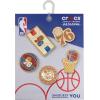 imageCrocs Jibbitz Shoe Charms NBA Basketball Teams Sports Collection Multi PacksPhiladelphia 76ers Gold