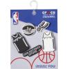 imageCrocs Jibbitz Shoe Charms NBA Basketball Teams Sports Collection Multi PacksSan Antonio Spurs