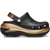 imageCrocs Mega Crush Clog  Unisex Clogs  Thermoplastic Upper  Adjustable AnkleSling  Flexible  Rubber TreadBlackGold
