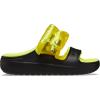 imageCrocs Unisex Adult Classic Cozzzy Towel Sandals Fuzzy Slippers and SlidesBlackAcidity
